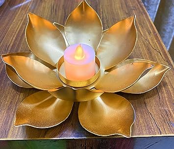 Elegant Golden Tealight Holder
