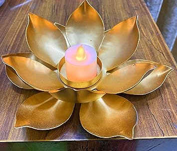 Elegant Golden Tealight Holder