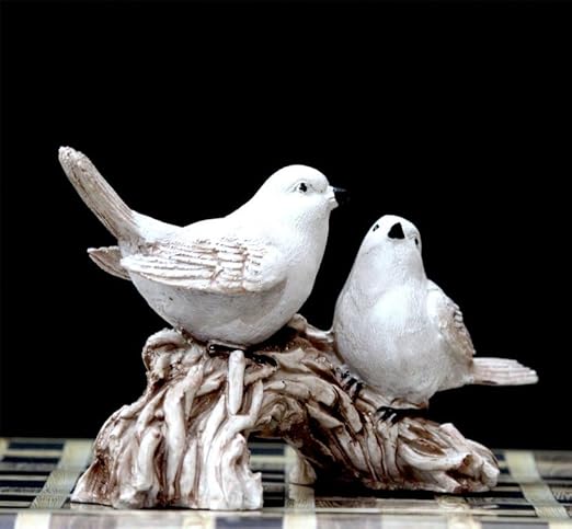 Serene White Bird Duo