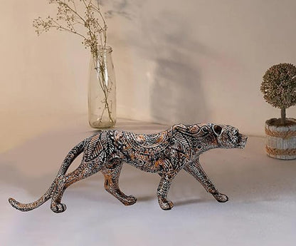 Spiritual Wildlife Leopard Statue – Home & Office Decor