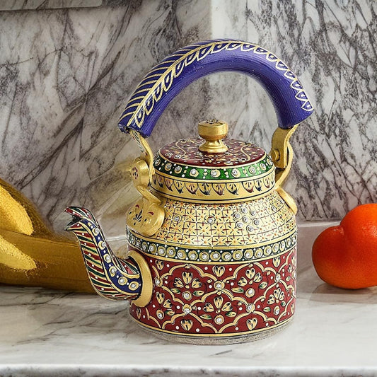 HandcraftedTea Kettle – Decorative Aluminium Art