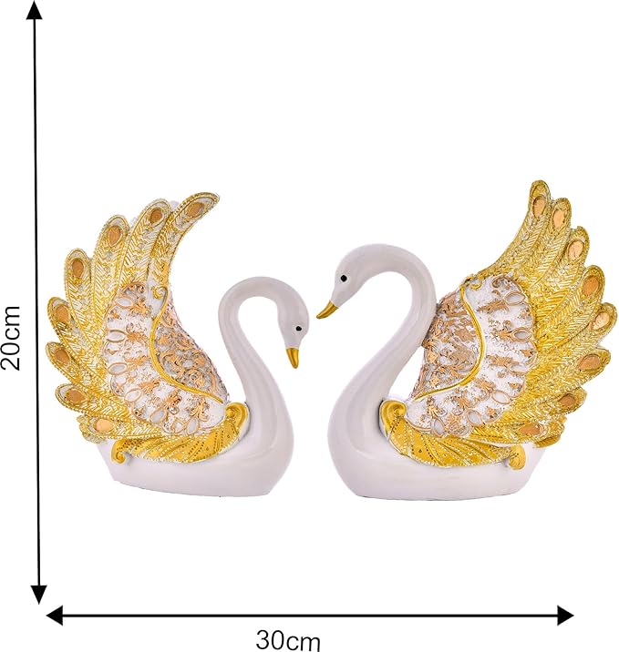 Graceful Swan Feather Duo