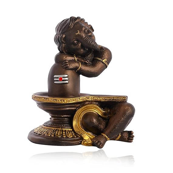 Divine Harmony Shivling Ganesha Decor