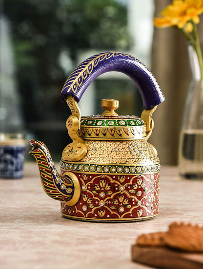 HandcraftedTea Kettle – Decorative Aluminium Art
