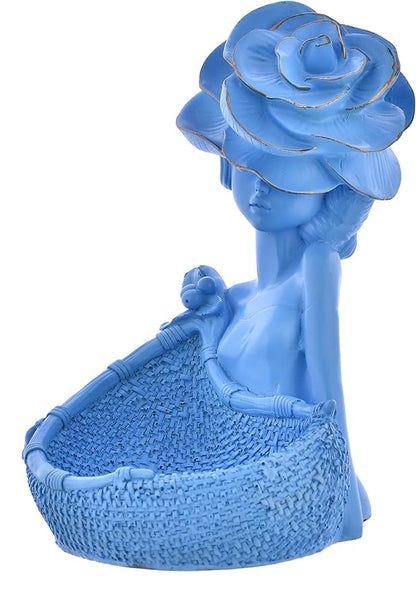 Elegant Lady with Basket Figurine