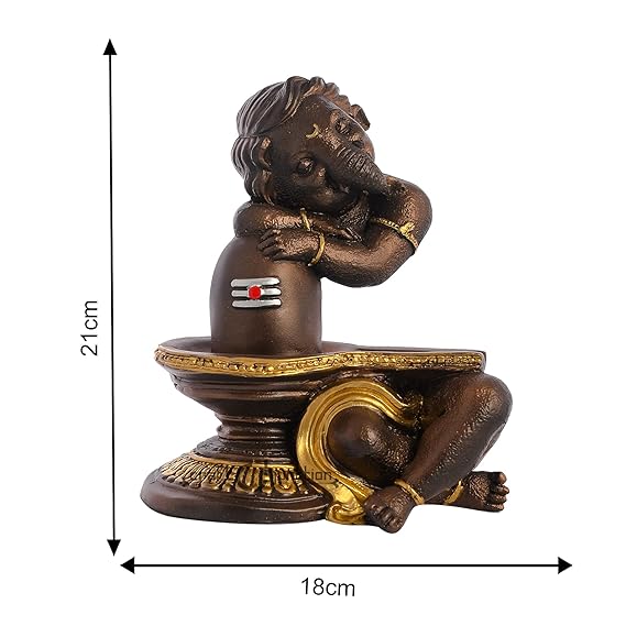 Divine Harmony Shivling Ganesha Decor