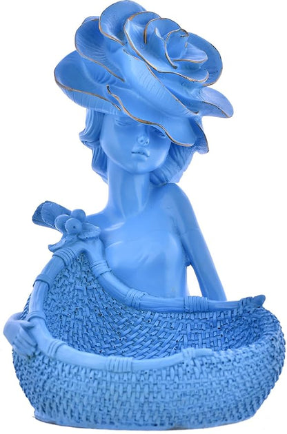 Elegant Lady with Basket Figurine