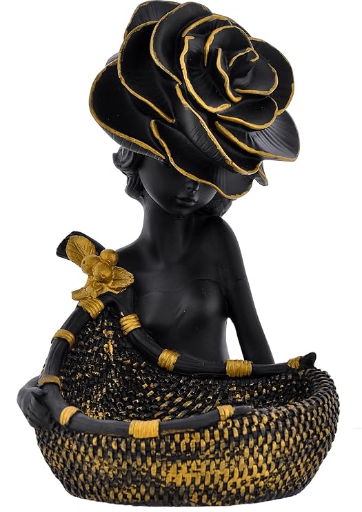 Graceful Ebony Basket Elegance