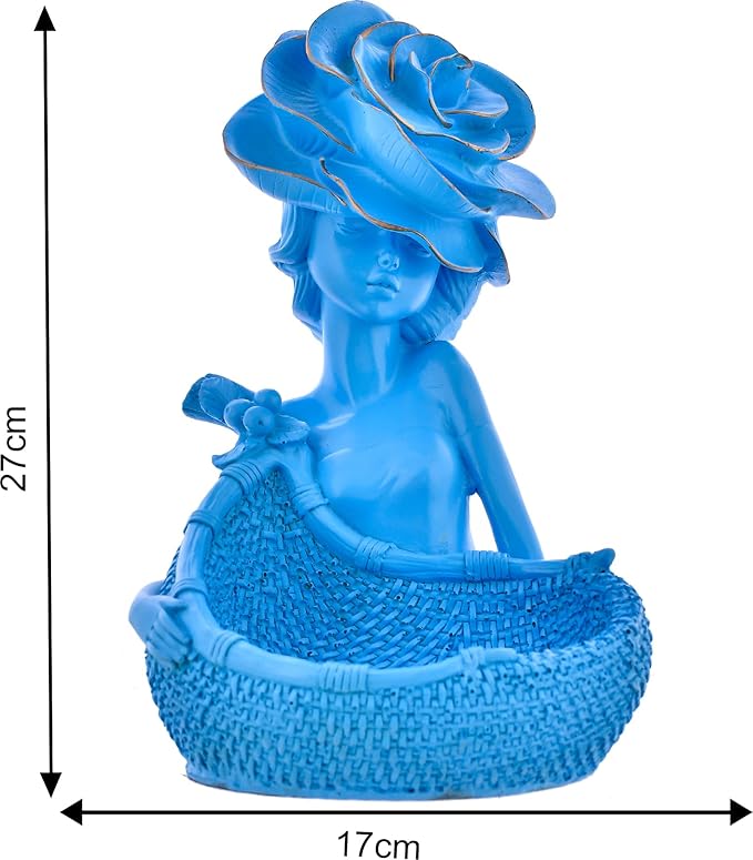 Elegant Lady with Basket Figurine