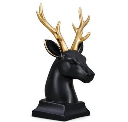 Antique Deer Face Decor – Elegant Home Accent