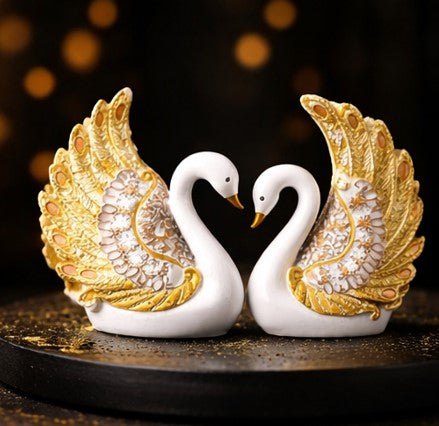 Graceful Swan Feather Duo