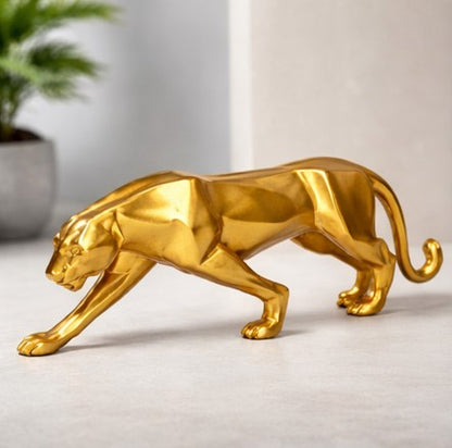 Resin Panther Figurine – Modern Handicraft Home Decor