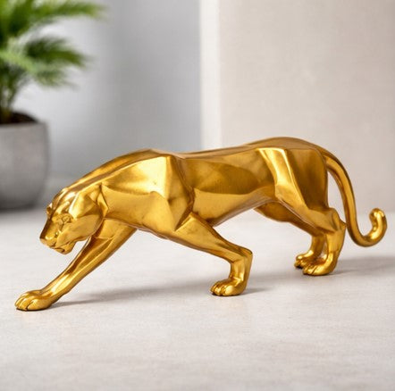 Resin Panther Figurine – Modern Handicraft Home Decor