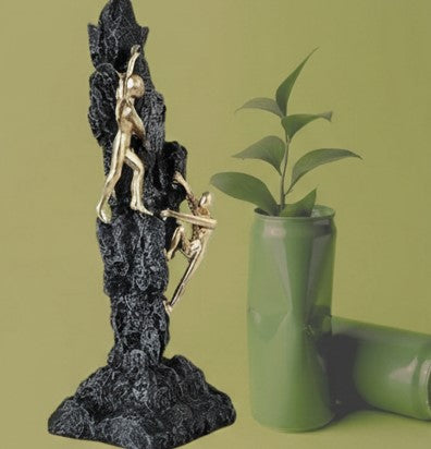 Handcrafted Mountaineer Statue