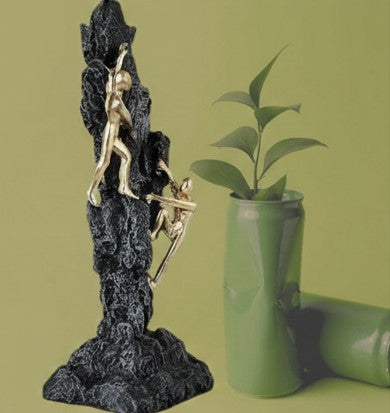 Handcrafted Mountaineer Statue
