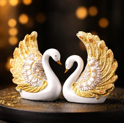 Graceful Swan Feather Duo