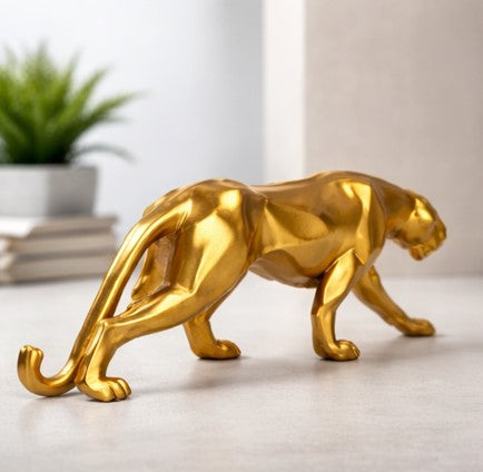 Resin Panther Figurine – Modern Handicraft Home Decor