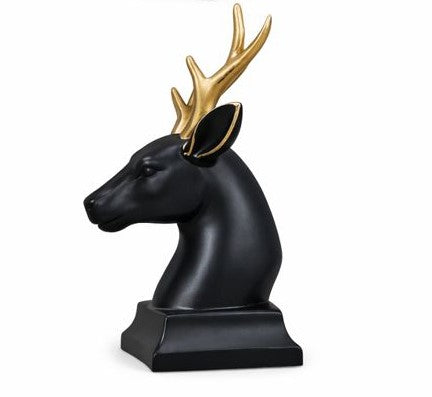 Antique Deer Face Decor – Elegant Home Accent