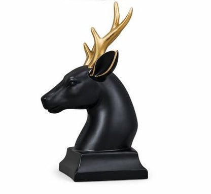 Antique Deer Face Decor – Elegant Home Accent