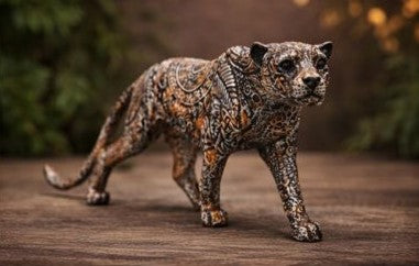 Spiritual Wildlife Leopard Statue – Home & Office Decor