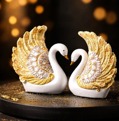 Graceful Swan Feather Duo