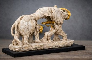 Handicraft Elephant Family Figurine for Home Decor