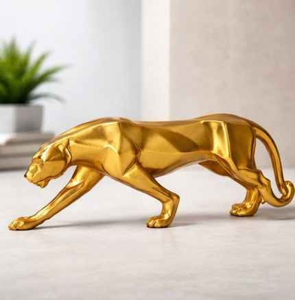 Resin Panther Figurine – Modern Handicraft Home Decor
