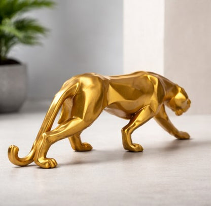 Resin Panther Figurine – Modern Handicraft Home Decor