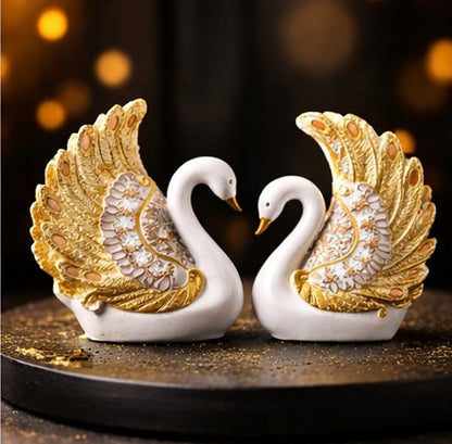 Graceful Swan Feather Duo