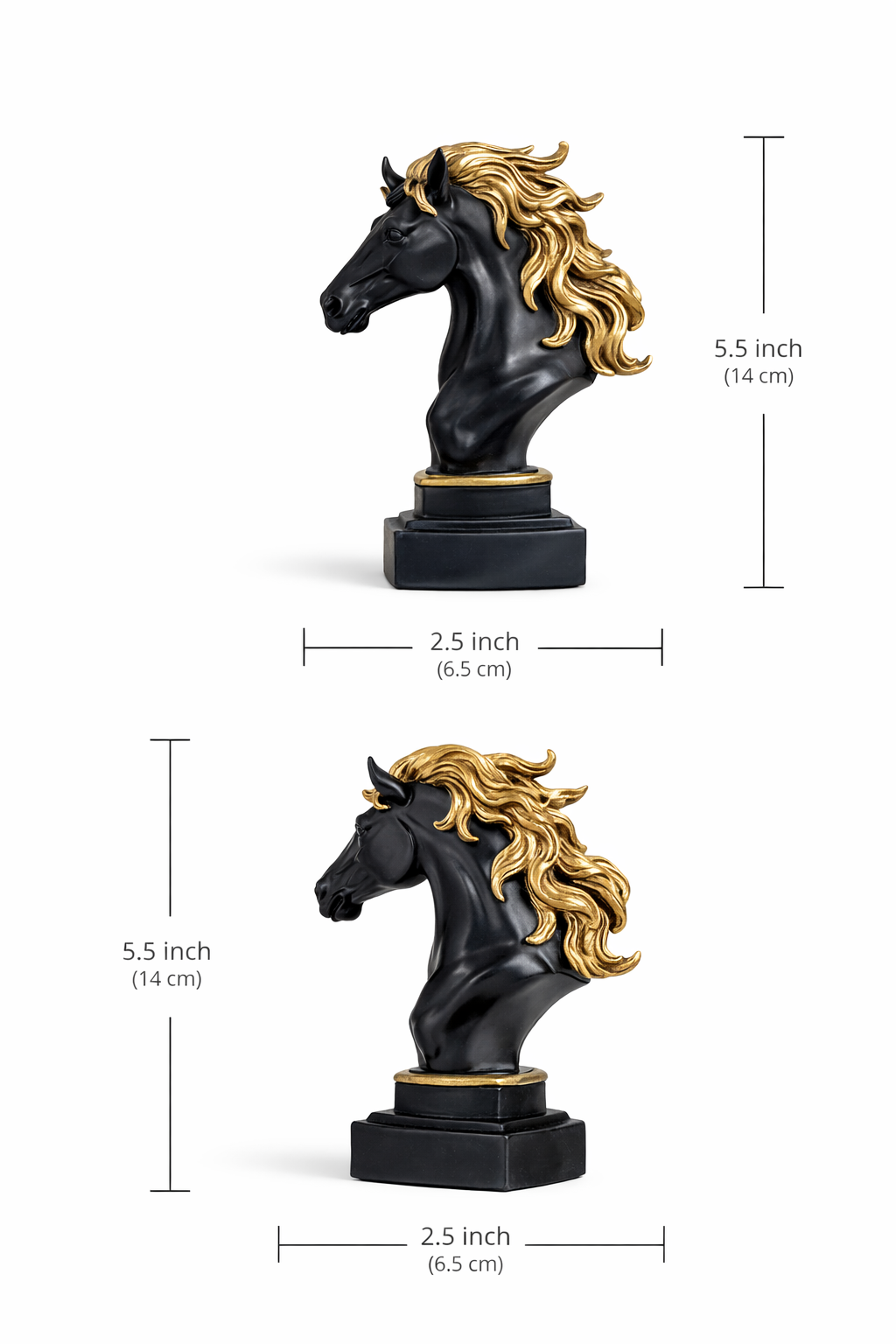 Feng Shui Horse Statue - Elegant Horse Showpiece